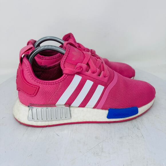 Adidas NMD R1 Running Shoes Sneakers Lace Up Low Top FX7073 Pink Womens Size 7.5 - Picture 1 of 10